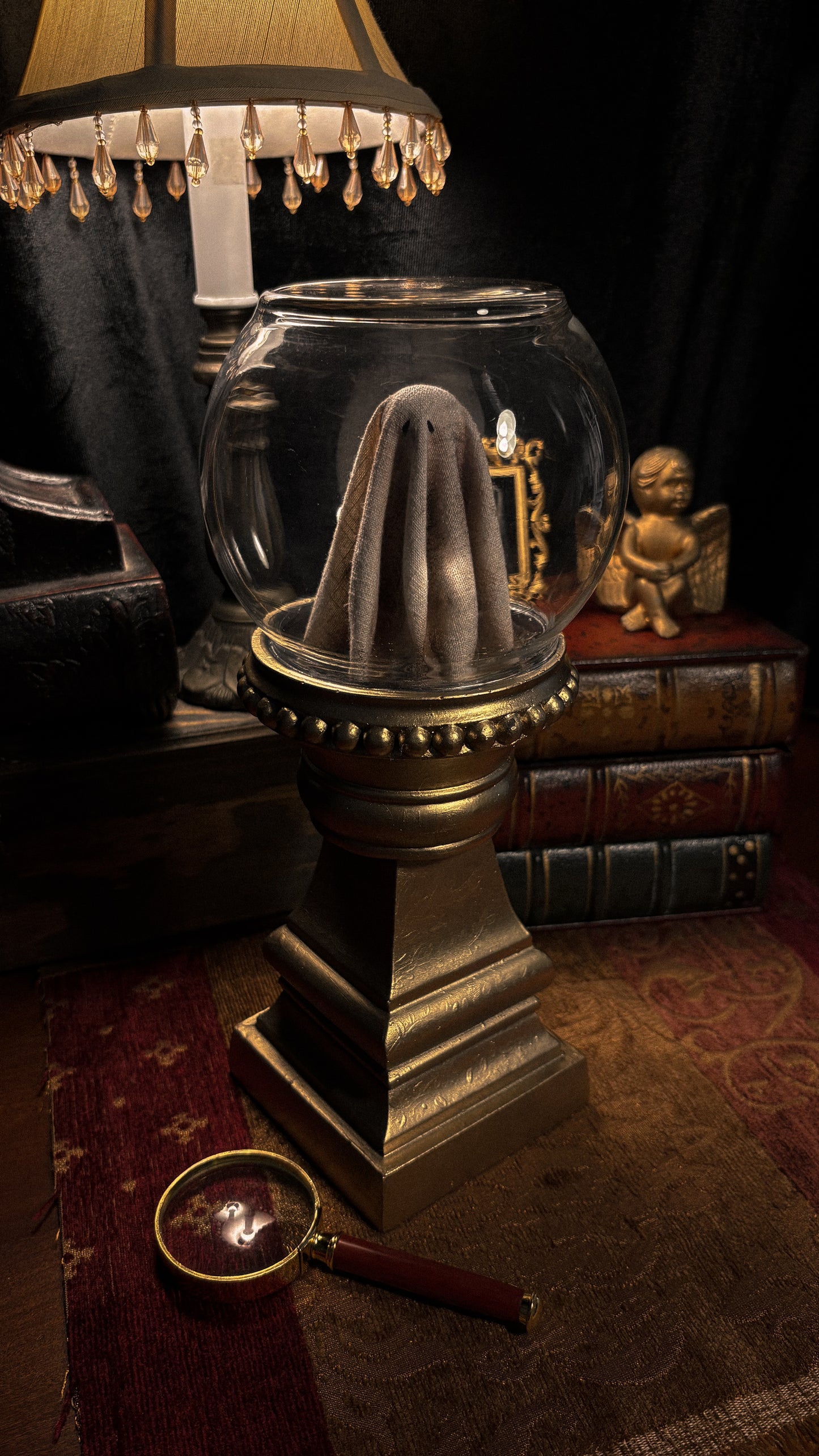 Ornate Sheet Ghost Cloche