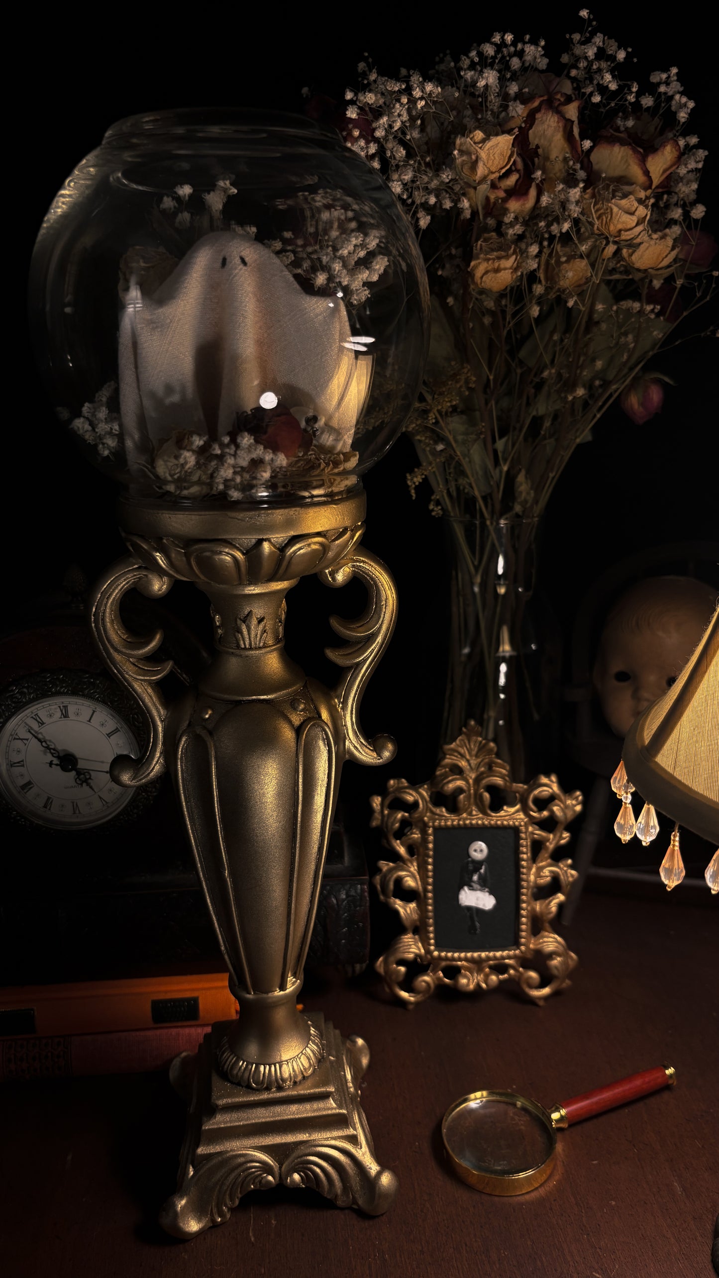 Ornate Sheet Ghost Cloche