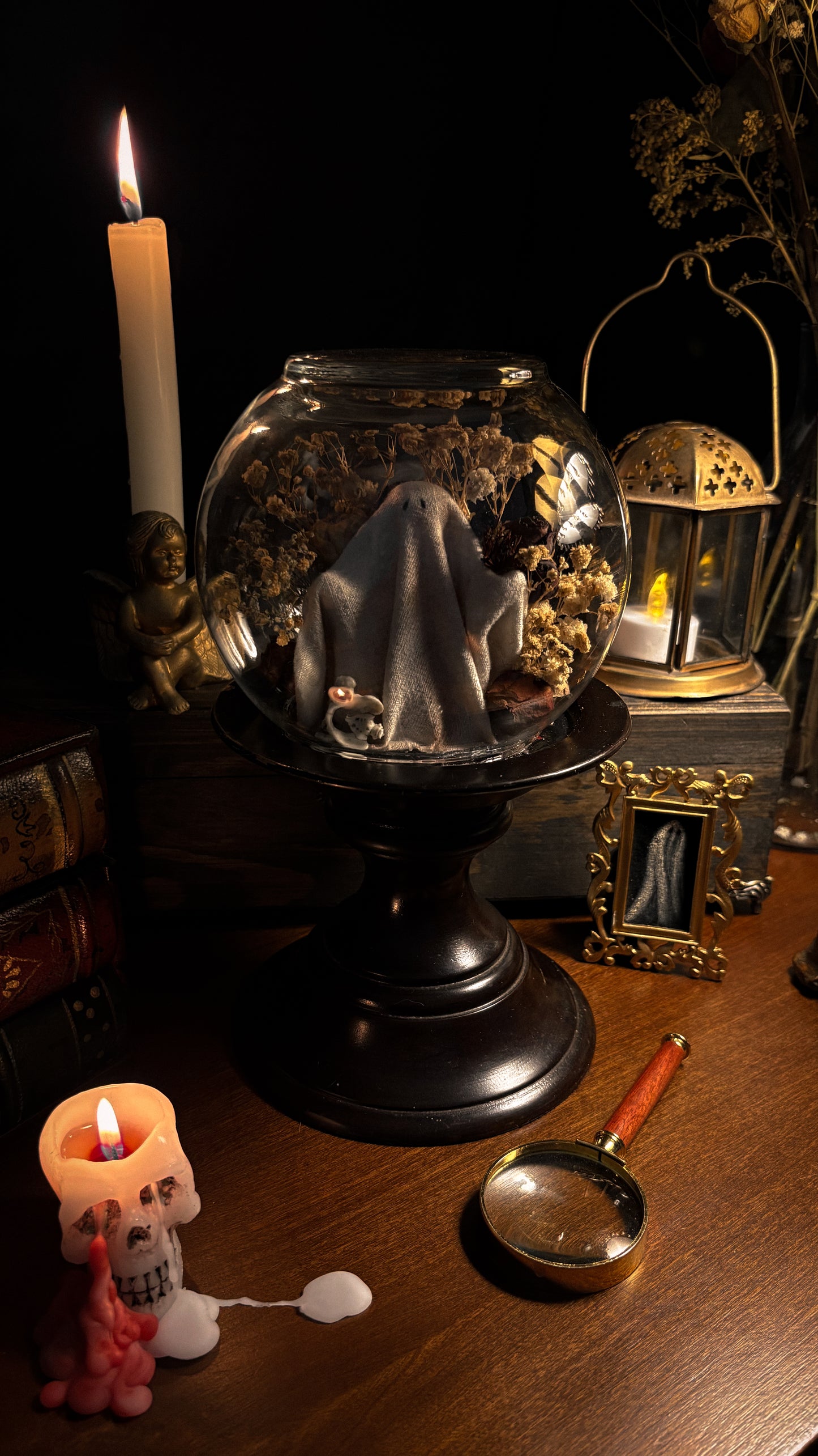 Dark Walnut sheet ghost cloche