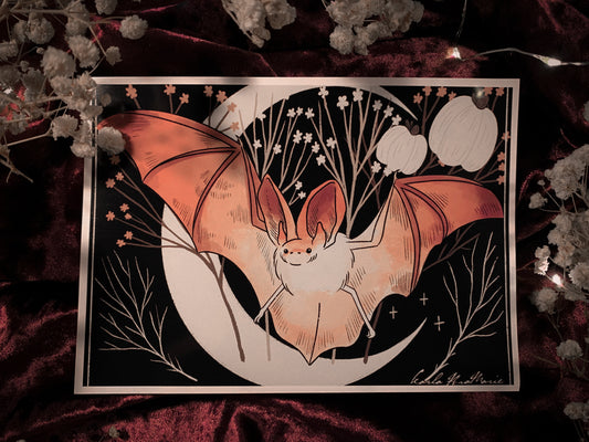 Pink Pumpkin Bat