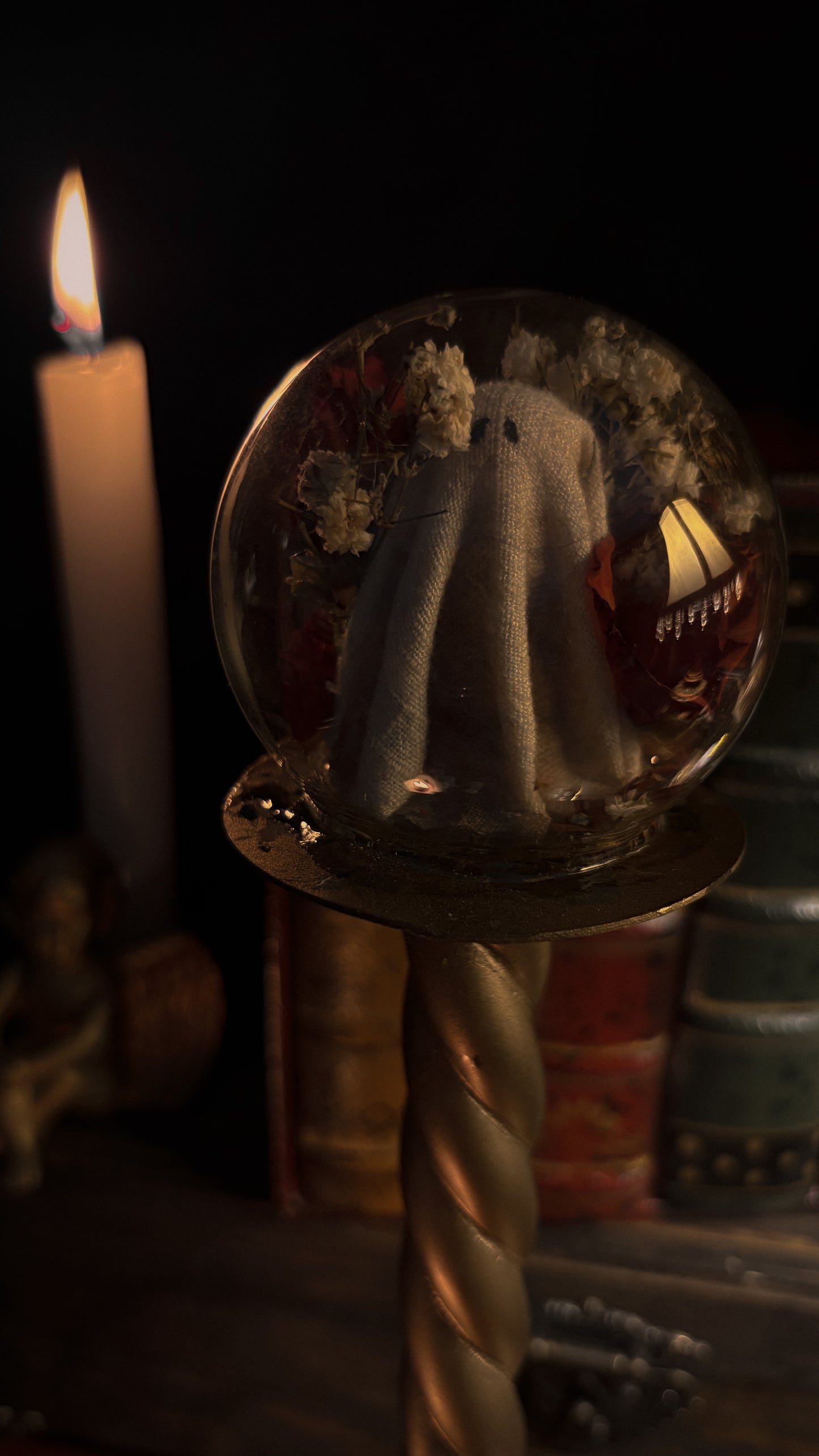 Whimsy sheet ghost cloche